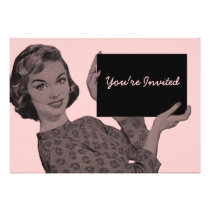 Retro Clipboard invitations