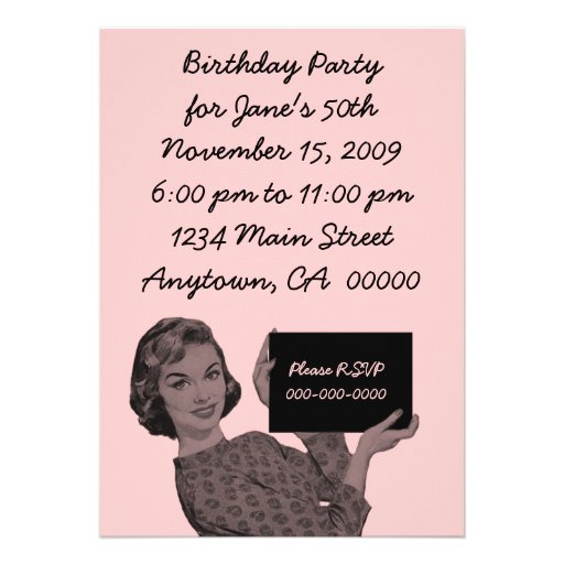 Retro Clipboard Custom Invitation