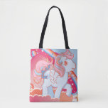 Retro Clouds  Design Tote Bag