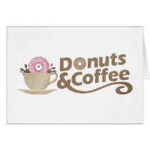 Retro Coffee & Donuts Cards