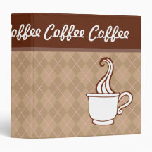 Retro Coffee Recipe Binder