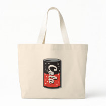 retro cola can design bags