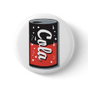 retro cola can design buttons