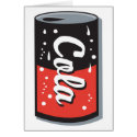 retro cola can design cards