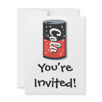 retro cola can design announcements