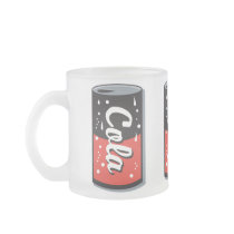 retro cola can design mug