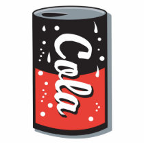retro cola can design photo cutouts