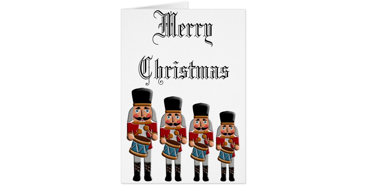 Retro Colorful Christmas Nutcracker Card | Zazzle