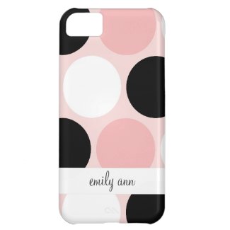 Retro Colorful Circles Pattern iPhone 5C Cover
