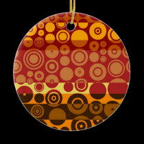 Retro Colorful Fifties Abstract Art 2 ornaments