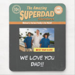 Retro Comic Book style mouse pad gift for Dad