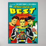 Retro comic poster