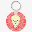Retro comic-toon Hypnotizer guy. keychains by JuJuGarden Retro comic-toon Hypnotizer guy. keychains