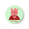 Retro Comic Toon "Not Happy" Guy magnets