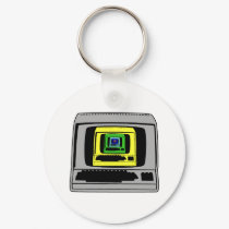 "Retro Computer keychains by wildbarrier "Retro Computer keychains