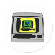 "Retro Computer Sticker