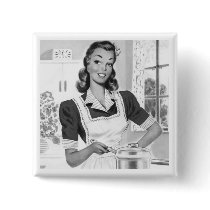 Retro Cook Pinback Buttons