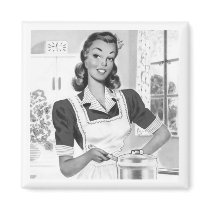 Retro Cook Refrigerator Magnets