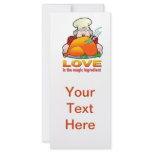Retro Cooking Design.Love Is The Magic Ingredient. Personalized Rack Card