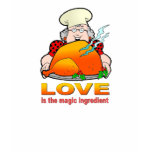 Retro Cooking Design.Love Is The Magic Ingredient. Shirts