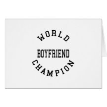 Retro Cool Boyfriends : World Champion Boyfriend Greeting Card