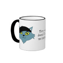 Retro Cool Cat Coffee Mug - Jasper the Beatnik Cat