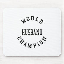 Retro Cool Husbands : World Champion Husband Mousepad
