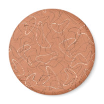 Retro Coral Boomerang magnets by JuJuGarden Retro Coral Boomerang magnets