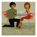 Retro Couple Save The Date Announcement (AA)