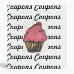 Retro Coupon Binder Cupcake