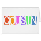 Retro Cousin Greeting Card