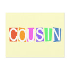 Retro Cousin Postcard