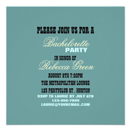 retro cowgirl western country bachelorette party custom invitations