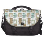 Retro Crosshatch Pattern Commuter Laptop Bag commuterbag