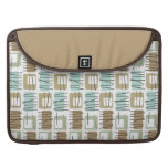 Retro Crosshatch Pattern MacBook Pro Sleeve