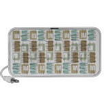 Retro Crosshatch Patterned Doodle Speaker