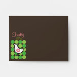 Retro Daisy Baby Chick Bird Whimsical Cute Dots Envelopes