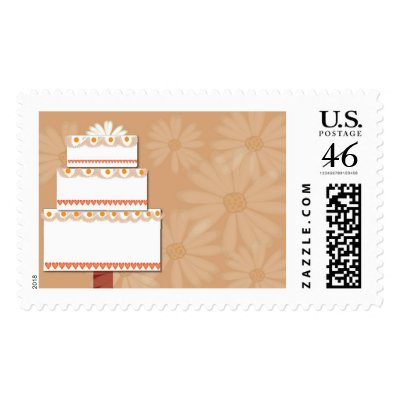 Retro Daisy Cake Stamp