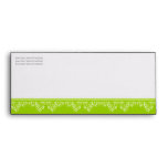 Retro Damask Filigree Elegant Lime Green Envelope