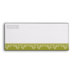 Retro Damask Filigree Elegant Olive Green