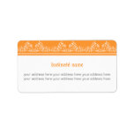 Retro Damask Filigree Elegant Orange 2