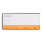 Retro Damask Filigree Elegant Orange