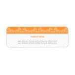 Retro Damask Filigree Elegant Orange