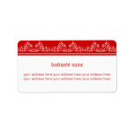 Retro Damask Filigree Elegant Red 2