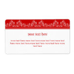 Retro Damask Filigree Elegant Red 3