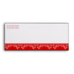 Retro Damask Filigree Elegant Red