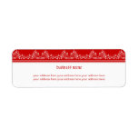 Retro Damask Filigree Elegant Red