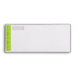 Retro Damask Filigree Side Elegant Lime Green 2 Envelope