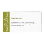 Retro Damask Filigree Side Elegant Olive Green 3
