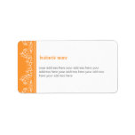 Retro Damask Filigree Side Elegant Orange 2